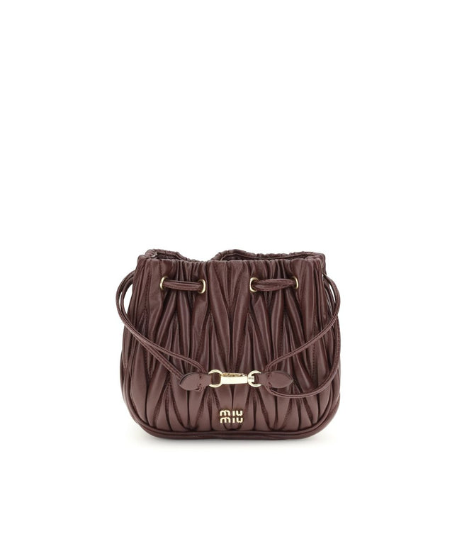 Miu Miu Matelassé nappa leather Pouch