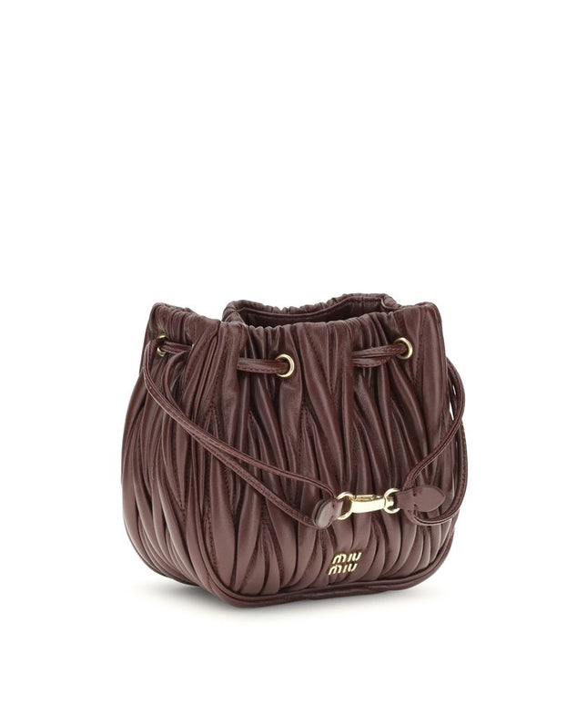 Miu Miu Matelassé nappa leather Pouch