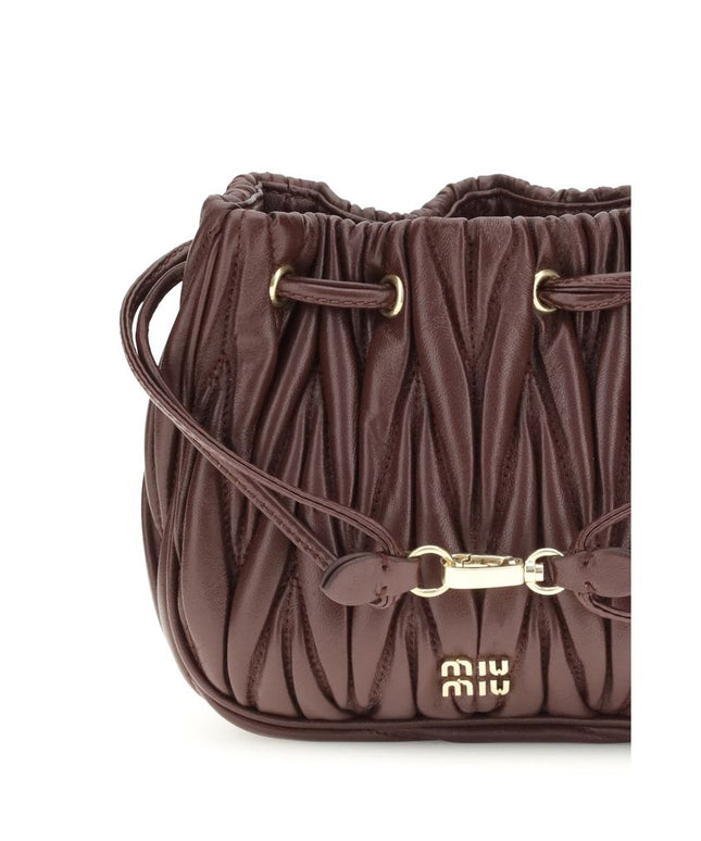 Miu Miu Matelassé nappa leather Pouch