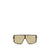 Alexander McQueen Havana T-Bar Visor Sunglasses