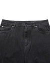 Dolce & Gabbana Black Denim Wide Leg Relaxed Fit Pants Jeans