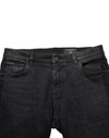 Dolce & Gabbana Black Slim Fit Stretch Men Denim Pants Jeans