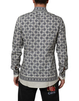 Dolce & Gabbana Multicolor Monkey Tie Print GOLD Dress Shirt