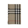 Burberry Check Reversible Wool and Silk Scarf