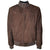 Emilio Romanelli Brown Calfskin Men Bomber Jacket