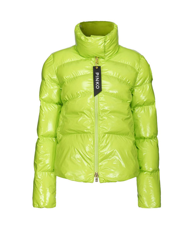 PINKO Green Polyamide Jackets & Coat