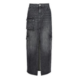 PINKO Black Cotton Skirt