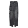 PINKO Black Cotton Skirt