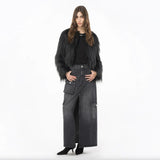 PINKO Black Cotton Skirt