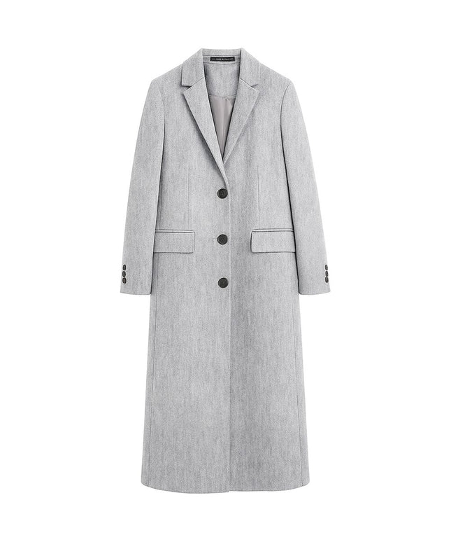 Made in Italy Made in Italy Gray Wool Women Coat (Italian Size WOMEN: IT40|S, nan: nan, nan: nan)