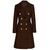 Made in Italy Brown Wool Women Coat
