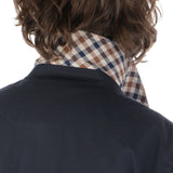 Aquascutum Blue Cotton Men's Raincoat