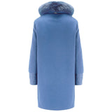 Herno Blue Cashmere Women Coat