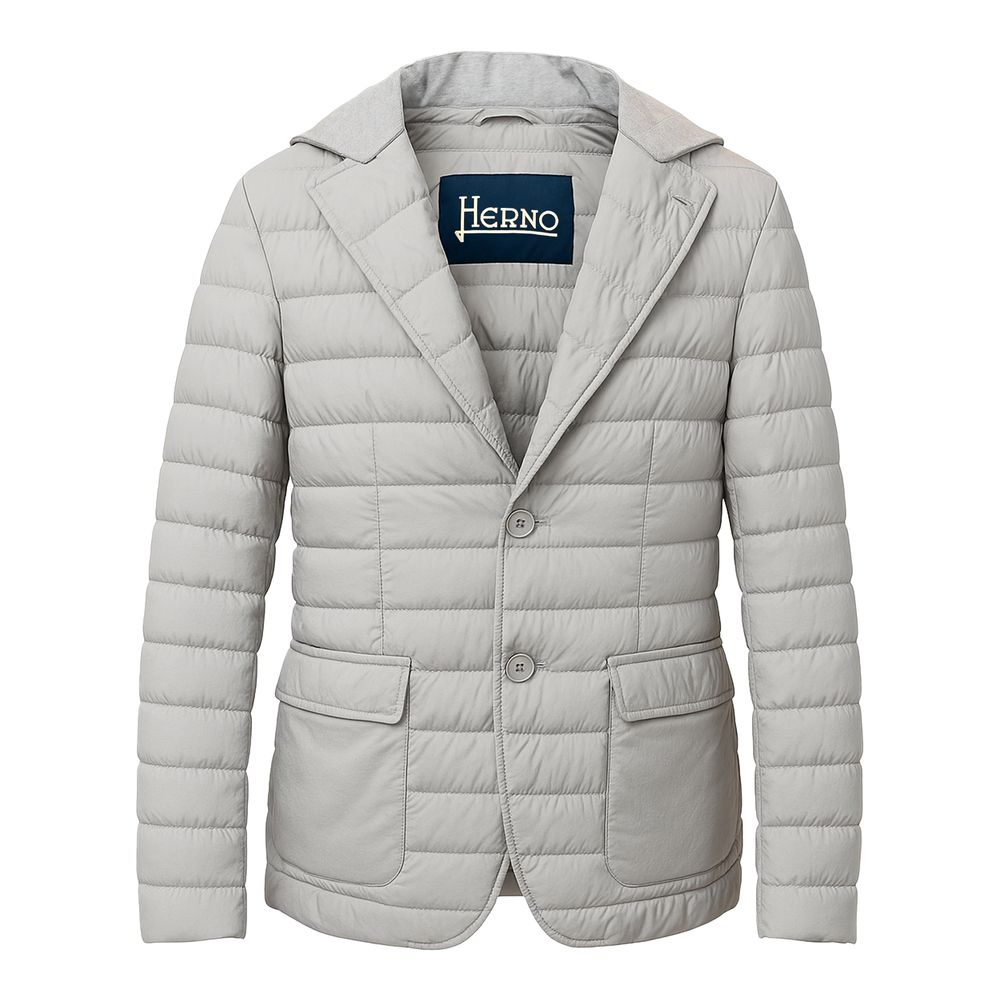 Herno Herno Gray Polyamide Men Jacket (Italian Size MEN: IT48 | M, nan: nan, nan: nan)