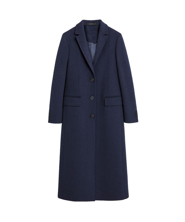 Made in Italy Made in Italy Blue Wool Women Coat (Italian Size WOMEN: IT38|XS, nan: nan, nan: nan)