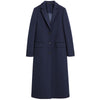 Made in Italy Blue Wool Women Coat
