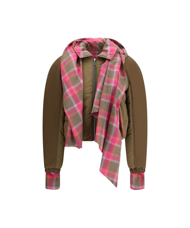 MARBELL Maxi-scarf Puffer Jacket