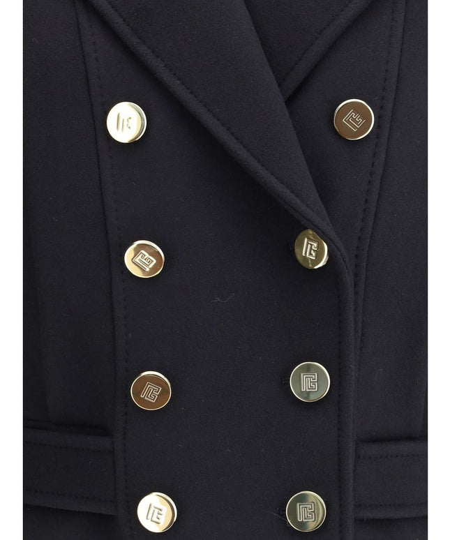 Balmain Wool Double-breasted Coat