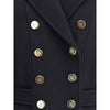 Balmain Wool Double-breasted Coat