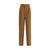 Ami Paris High-waist trousers in brown with pleated front and wide-leg silhouette, ideal for casual or office wear in women's clothing.