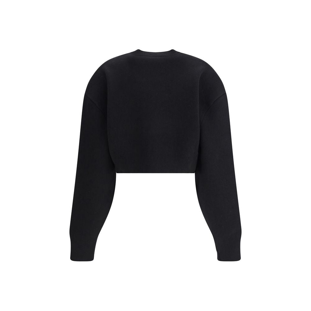 Tom Ford Black Fleece Wool Sweatshirt