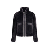 Brunello Cucinelli Black Leather Coat