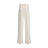 SA SU PHI Cream Silk Pants