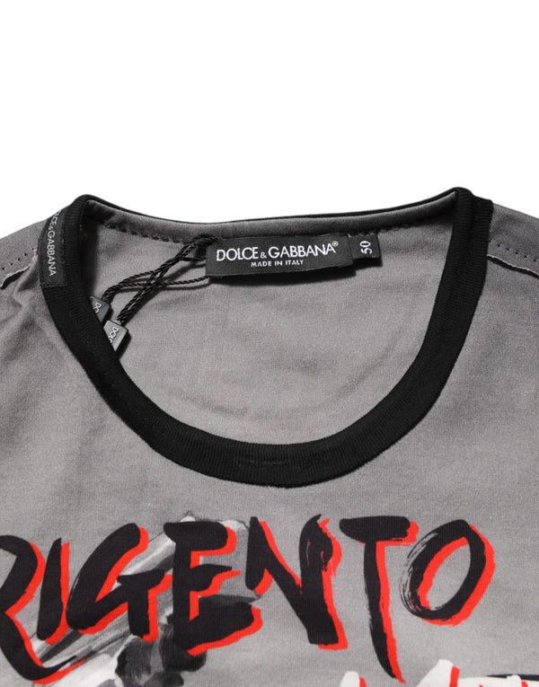 Dolce & Gabbana Multicolor Agrigento Dance Jazz Music Print T-shirt