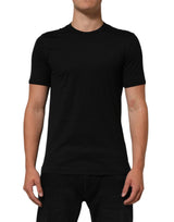 Dolce & Gabbana Black Goodluck 2021 Cotton Crew Neck T-shirt