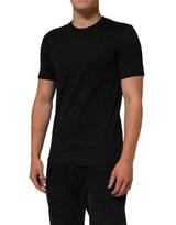 Dolce & Gabbana Black Goodluck 2021 Cotton Crew Neck T-shirt
