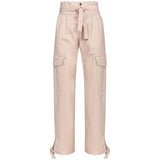 PINKO Pink Cotton Women Trouser With Cargo Pockets