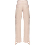 PINKO Pink Cotton Women Trouser With Cargo Pockets