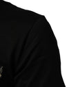 Dolce & Gabbana Black Musical Print Cotton Crew Neck T-shirt