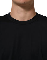 Dolce & Gabbana Black Goodluck 2018 Cotton Crew Neck T-shirt
