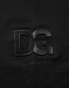 Dolce & Gabbana Black Logo Patch Cotton Men Crew Neck T-shirt