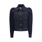 Alexander McQueen Blue Cotton Denim Jacket