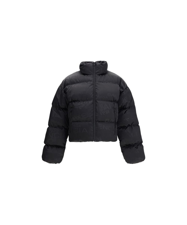 Balenciaga Cropped Puffer Jacket with logo motif