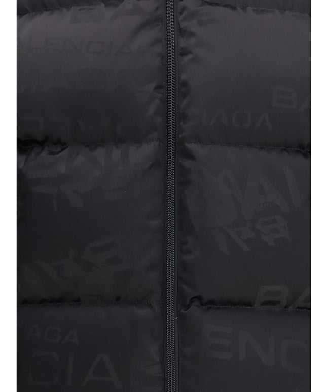 Balenciaga Cropped Puffer Jacket with logo motif