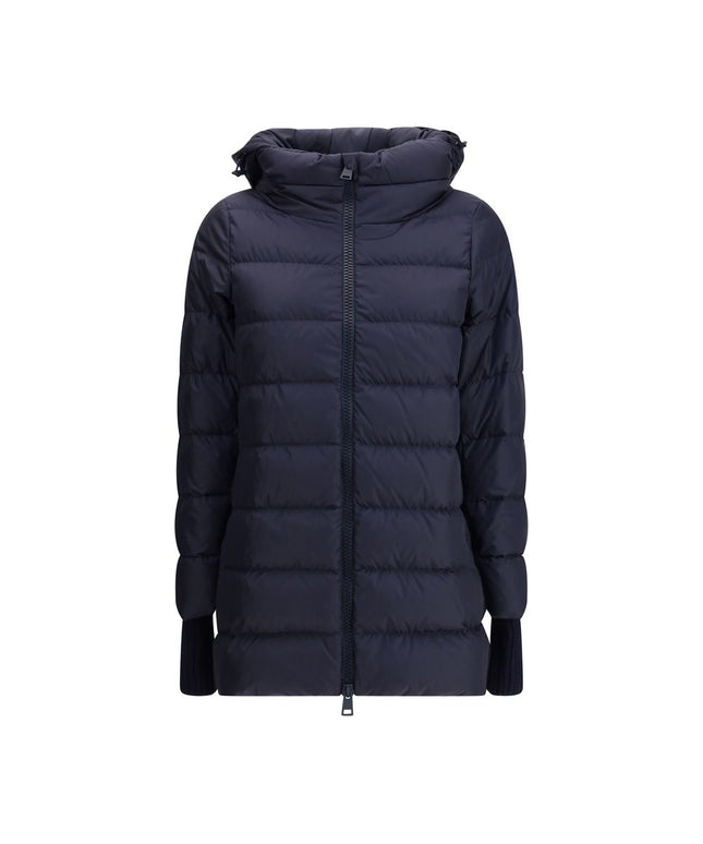 Herno Hooded Down Jacket in dark blue