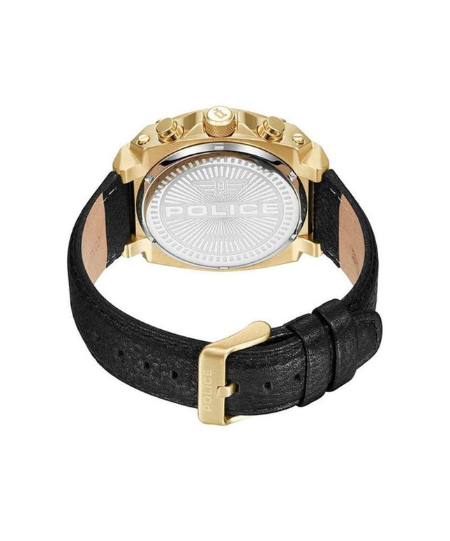 Police Black Leather Watch