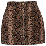 PINKO PINKO Brown Cotton Women's Miniskirt (Italian Size WOMEN: IT36|XXS, nan: nan, nan: nan)