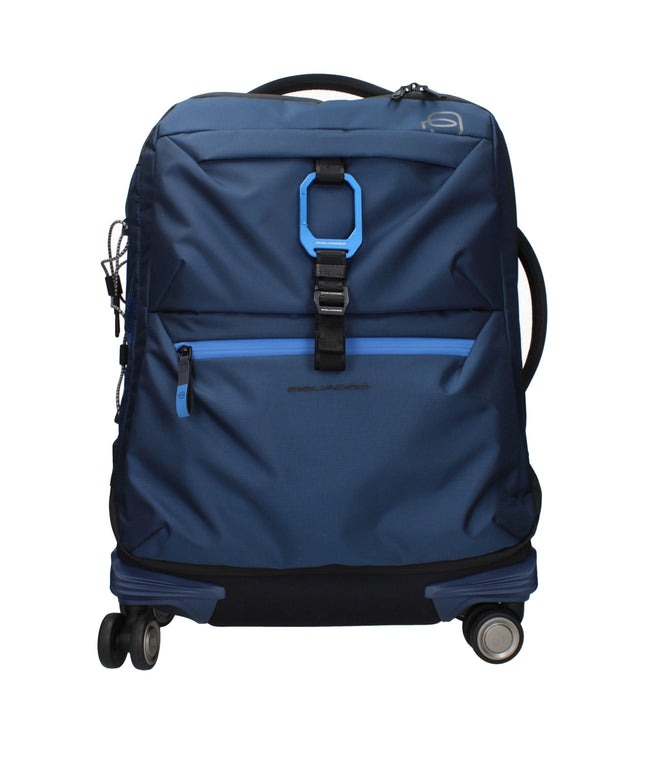 Piquadro Blue Fabric Luggage And Travel