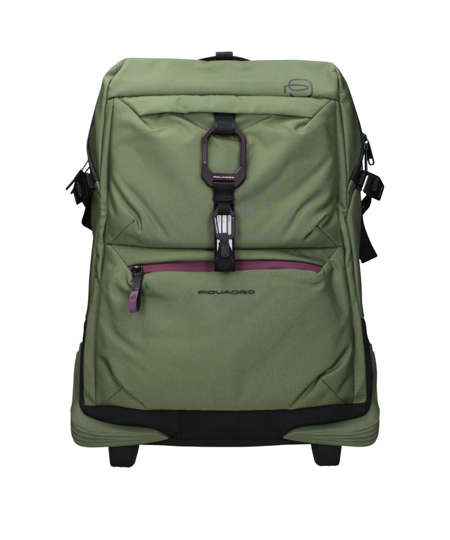 Piquadro Green Fabric Luggage And Travel