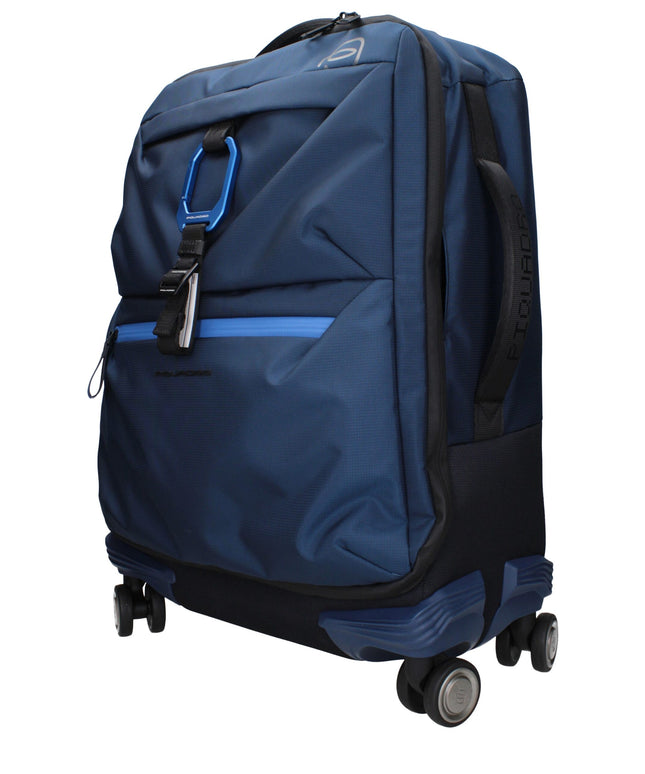 Piquadro Blue Fabric Luggage And Travel