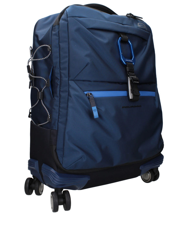 Piquadro Blue Fabric Luggage And Travel