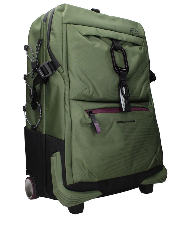 Piquadro Green Fabric Luggage And Travel