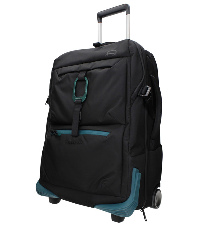 Piquadro Black Fabric Luggage And Travel
