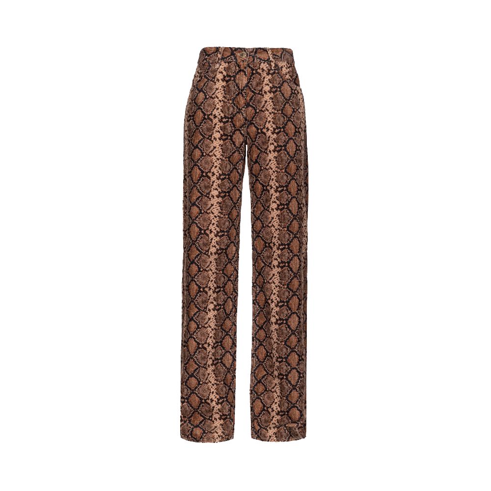 PINKO PINKO Brown Cotton Women's Corduroy Pant (Italian Size WOMEN: IT38|XS, nan: nan, nan: nan)