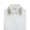 Alexander McQueen Long-sleeved Shirt with embellished collar