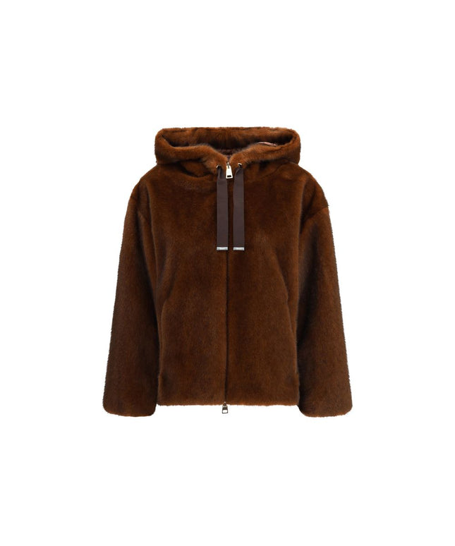 Herno Hooded Jacket in eco-fur